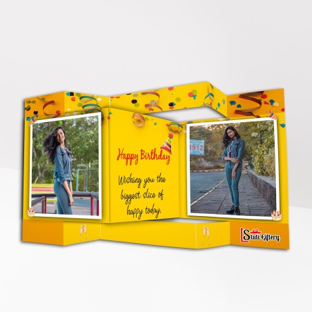 Personalized Birthday Photo Zigzag Greeting Cards for Every Occasion - Seematics Customization