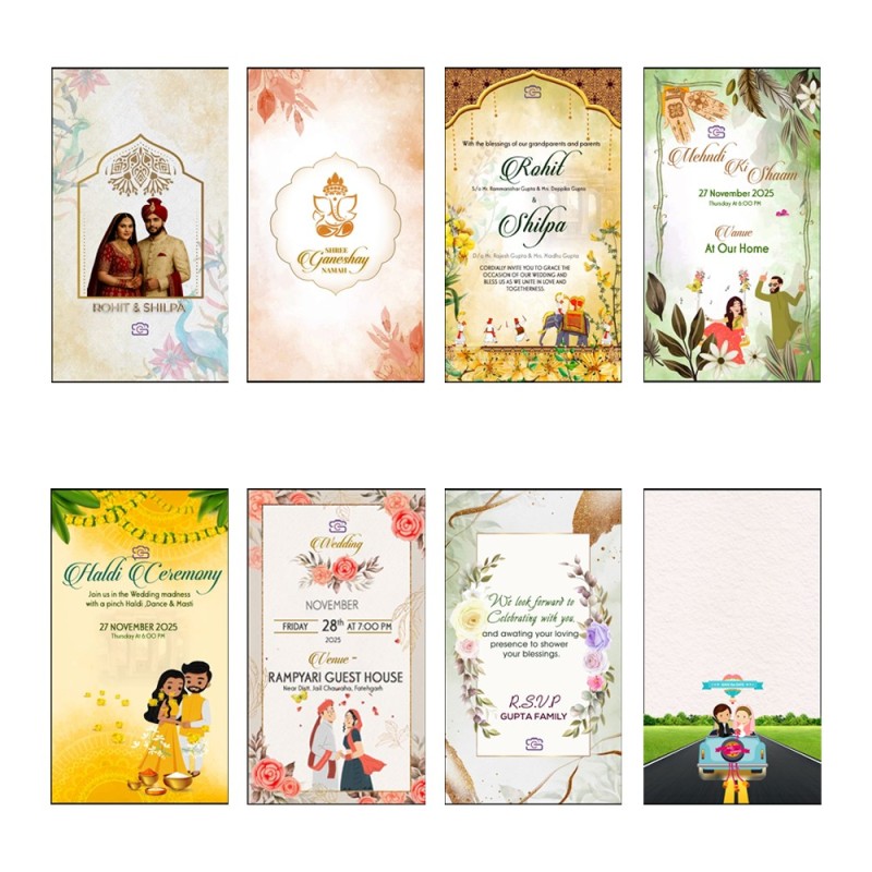 Wedding Invitation Video | Personalized Digital E-Invites for Your Big Day - Seematics Customization