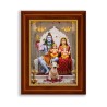 Lord Shiva Parivar Photo Frame – Devotional Wall Frame of Shiv Parvati with Ganesha & Kartikeya - Seematics Customization