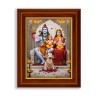 Lord Shiva Parivar Photo Frame – Devotional Wall Frame of Shiv Parvati with Ganesha & Kartikeya - Seematics Customization