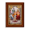 Lord Shiva Parivar Photo Frame – Devotional Wall Frame of Shiv Parvati with Ganesha & Kartikeya - Seematics Customization
