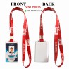 Customized School & Office ID Card with Printed Lanyard, Any Color (Portrait, Single Side)