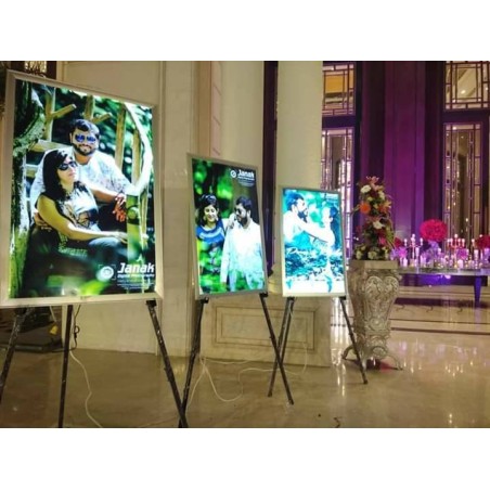 24×36 LED Photo Frame for Wedding & Portrait Photos - Seematics Customization