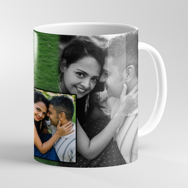 Personlized Anniversary White Custom Photo Coffee Mug