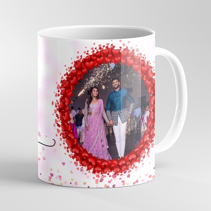 Personlized Wedding Day White Custom Photo Coffee Mug