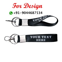 Custom Name Lanyard Keychain, Promotional Lanyard Keychain with Custom Branding, Great for Work, Event - Seematics Customization