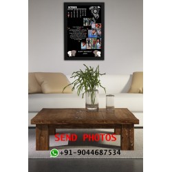 Personlized Calender Photo Frames with Photo Upload (Black)