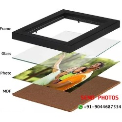 Personlized Calender Photo Frames with Photo Upload (Black)