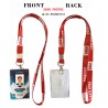 Customized School & Office Single Side ID Card with Printed Lanyard and Dog Hook - Seematics Customization