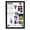 Personlized Calender Photo Frames with Photo Upload (White)